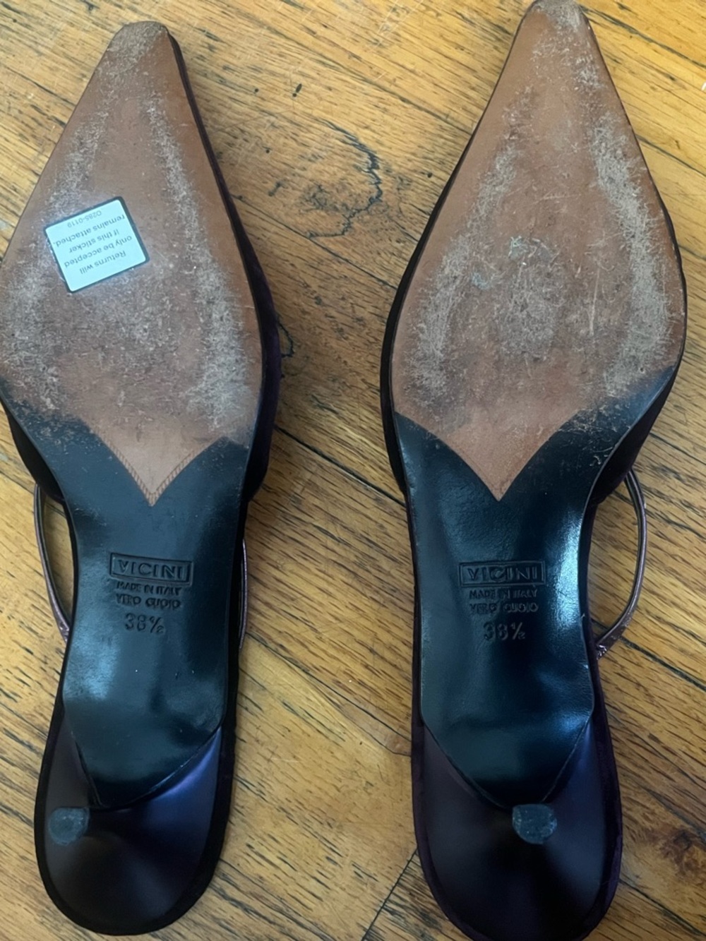 Giuseppe Zanotti Deep Purple Velvet Heels - Picture 3 of 4